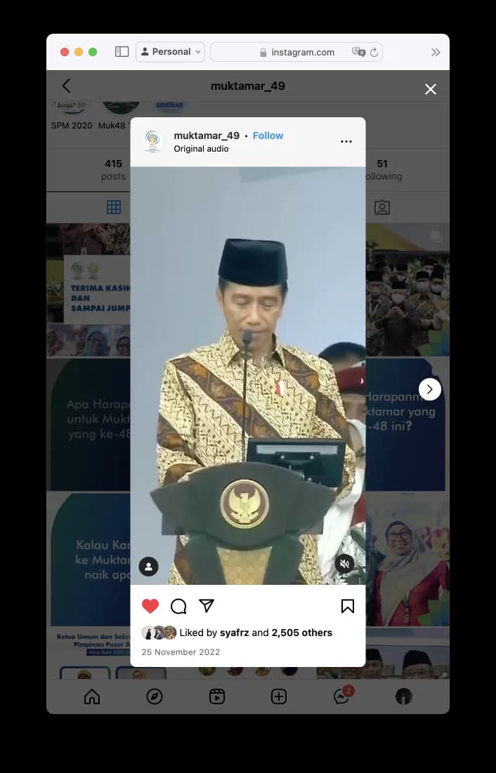 Behind the scene